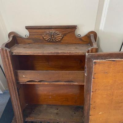 Antique Barberâ€™s Cabinet