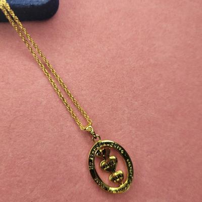 Danbury Mint â€œI Love Youâ€ Necklace & Earrings Set