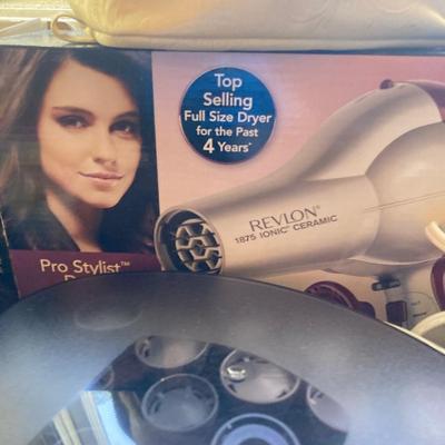Lot of hair accessories and styling  tools