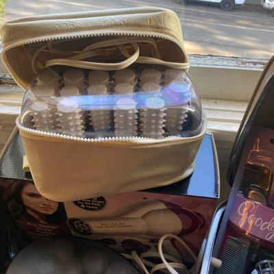 Lot of hair accessories and styling  tools