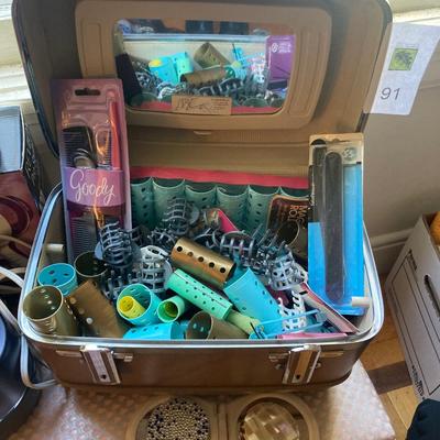 Lot of hair accessories and styling  tools