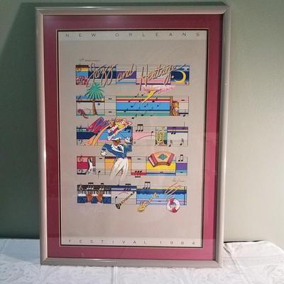 Jazz and Heritage Festival Poster. 1984