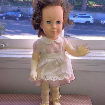 Lot of vintage dolls and stuffed animals