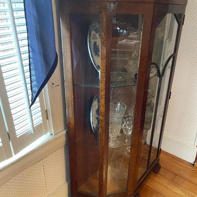 Antique Glass Display Cabinet