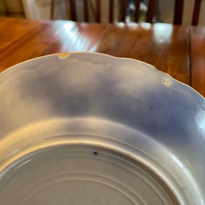 Antique Flow Blue Plate