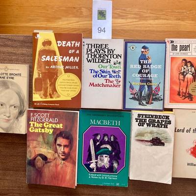 Vintage paperback classics book lot