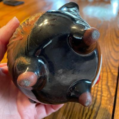 Thames Redware Clown Teapot