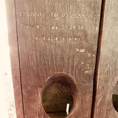 Vintage 120 bottle beverage riddling rack