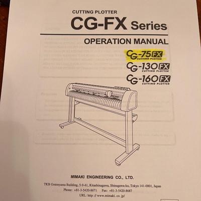 Mimaki CG-75FX Cutter Plotter with HP computer