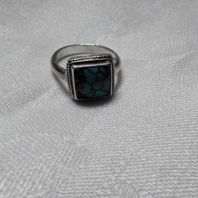 Vintage Turquoise 925 Ring Size 7.5