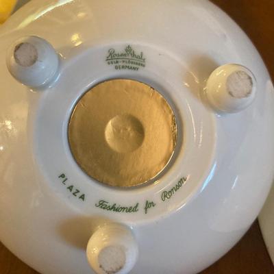 Vintage Rosenthal lighter and pipe ashtray (repaired)