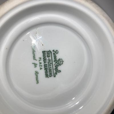 Vintage Rosenthal lighter and pipe ashtray (repaired)