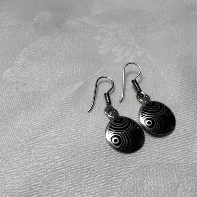 Vintage Unique Mexican 925 Earrings