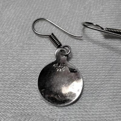 Vintage Unique Mexican 925 Earrings