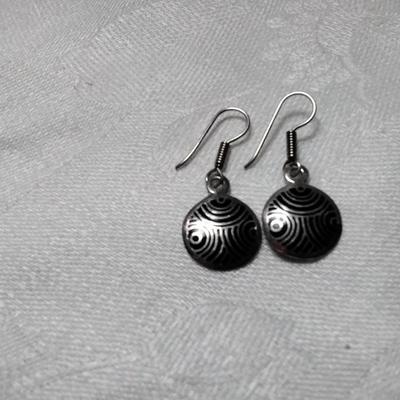 Vintage Unique Mexican 925 Earrings