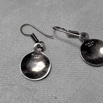 Vintage Unique Mexican 925 Earrings