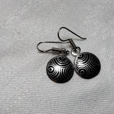 Vintage Unique Mexican 925 Earrings