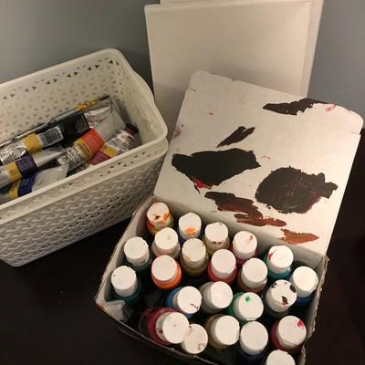Artists Paints and Canvas