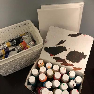 Artists Paints and Canvas