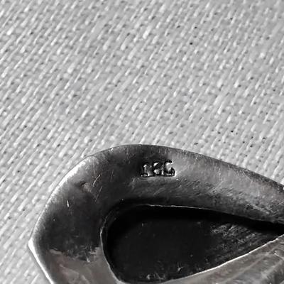 Vintage JBJ Black Onyx And Marcasite 925 Earrings