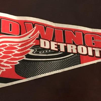 Detroit Red Wings and Tigers Banners