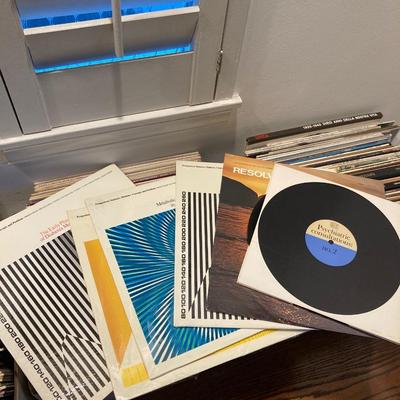 Large lot of vintage records