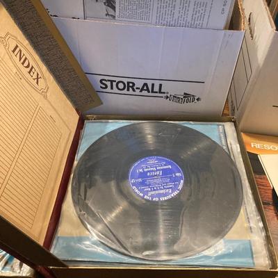 Large lot of vintage records