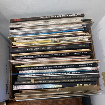 Large lot of vintage records