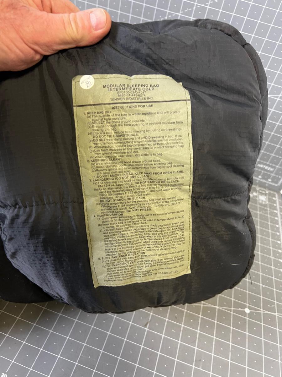 US ARMY Modular Sleeping Bag Intermediate Cold