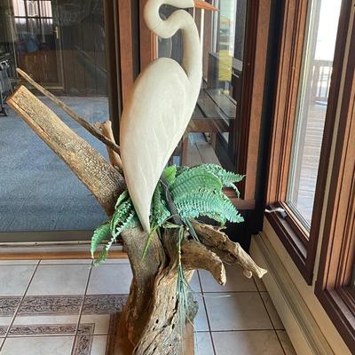 LOT56: Great Egret Statue