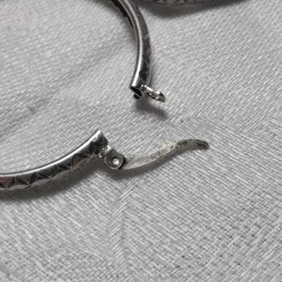 925 Mexico  Hoop Earrings