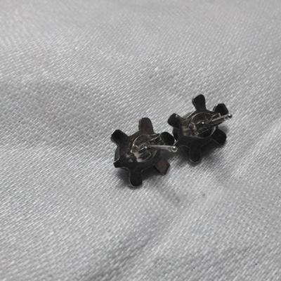 Vintage Turquoise Turtle Stud 925 Earrings