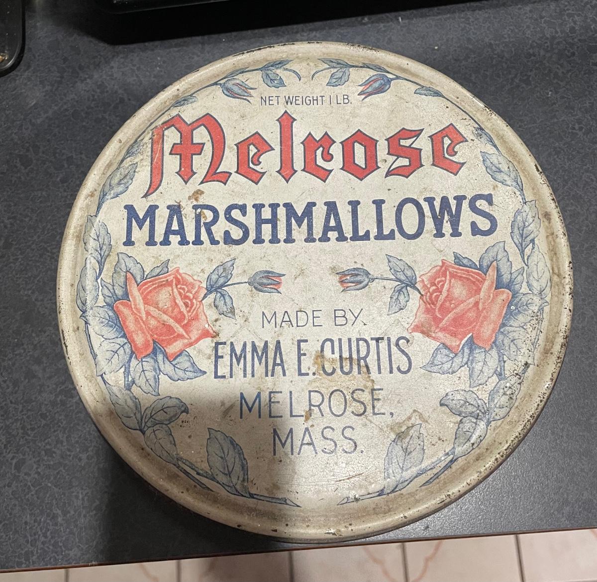 Melrose Marshmallows Tin | EstateSales.org