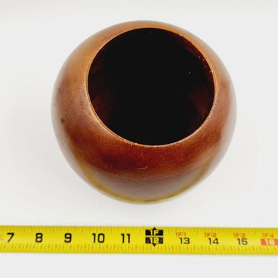 MCM HELLERWARE WOOD SPHERE BOWL