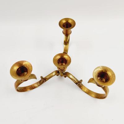 BEAUTIFUL BRASS MULTI CANDLE HOLDER