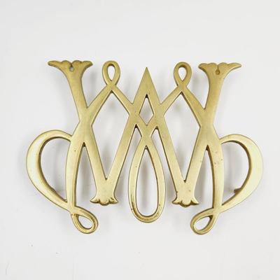 W OR M BRASS TRIVET ðŸ˜€