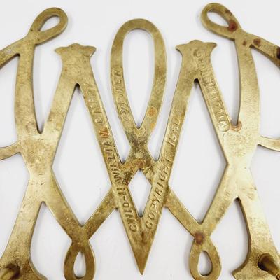 W OR M BRASS TRIVET ðŸ˜€