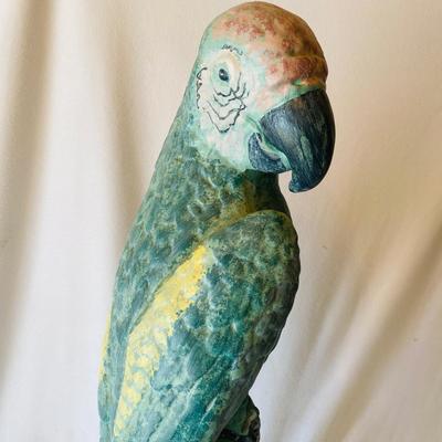 Stone Parrot and Candle Holder (L-SL)