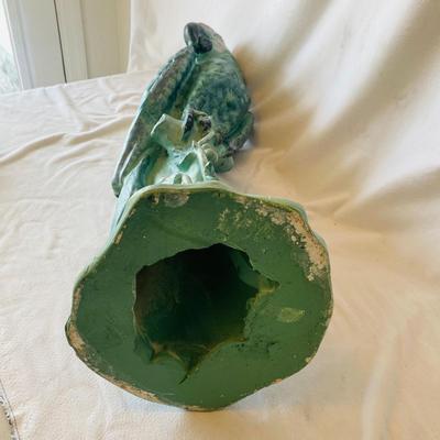 Stone Parrot and Candle Holder (L-SL)