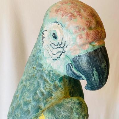 Stone Parrot and Candle Holder (L-SL)