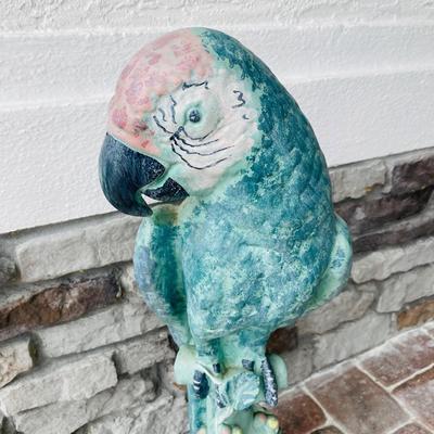Stone Parrot and Candle Holder (L-SL)