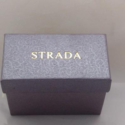 Strada Woman's Watch Bead and String Band Diamond Accent Bezel New (#0)