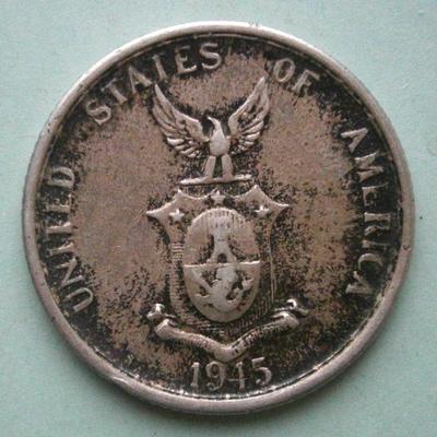 PHILLIPINES 1945 50 Centavos Silver Coin