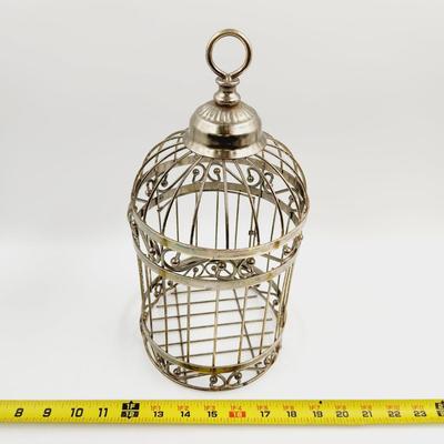 NICE BRASS LIGHTWEIGHT BIRD CAGE DECOR