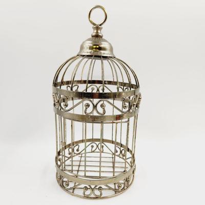 NICE BRASS LIGHTWEIGHT BIRD CAGE DECOR