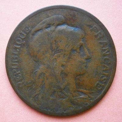 FRANCE 1906 5 Centimes Copper Coin