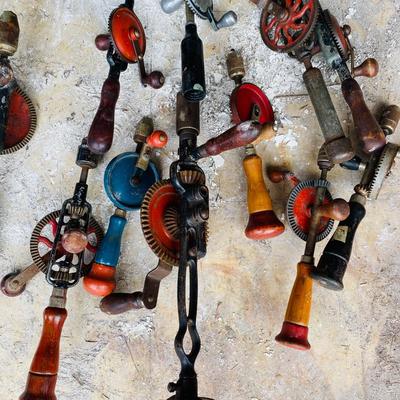 Vintage Geared Hand Drills and Braces (G-SL)