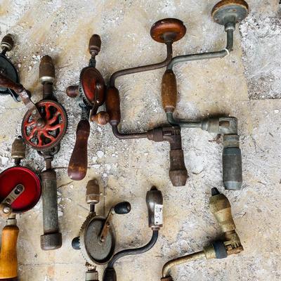 Vintage Geared Hand Drills and Braces (G-SL)