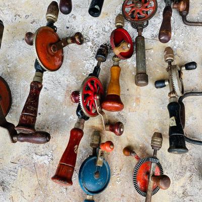 Vintage Geared Hand Drills and Braces (G-SL)