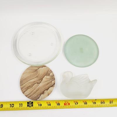 FANTASTIC GLASS & STONE CANDLE HOLDERS